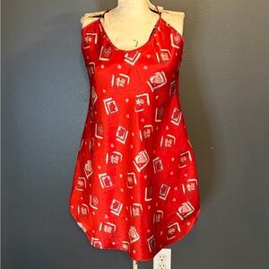 Vintage Romantic Women’s Red Valentine Themed Lingerie Size Large